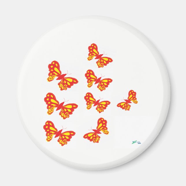 Aimant Magnet/ Papillons (Devant)
