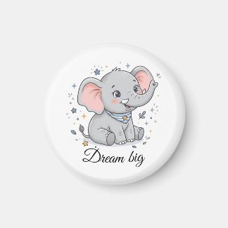 Aimant Magnétophone éléphant mignon