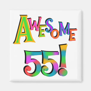 Aimant Magnifique 55 T-shirts et cadeaux d'anniversaire