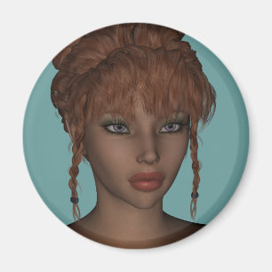 Aimant Magnifique Art numérique de modèle de femme à t