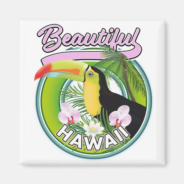 Aimant magnifique logo Hawaii Travel (Devant)