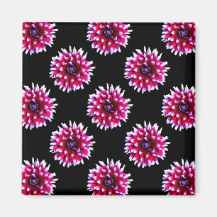 Aimant Magnifique motif de fleur de dahlia rose Nature