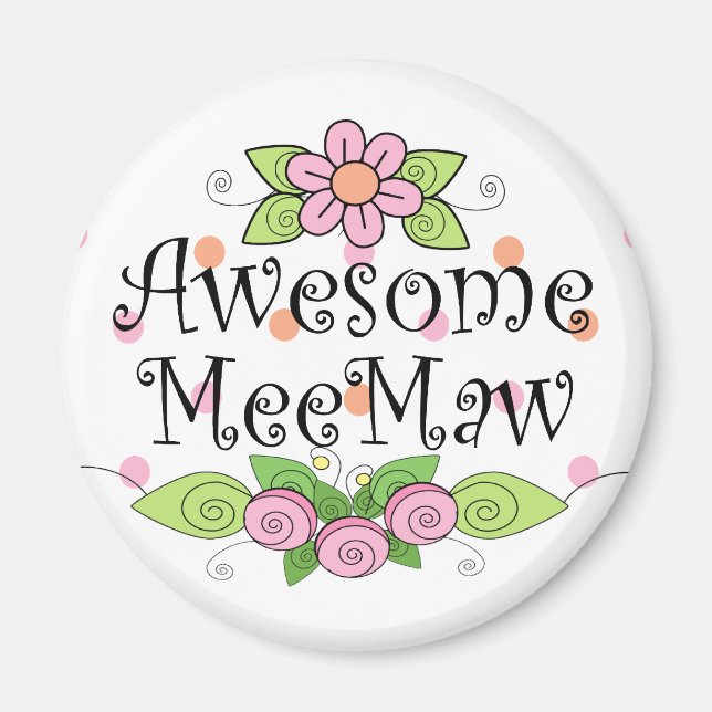 Aimant Magnifique T-shirt MeeMaw (Devant)