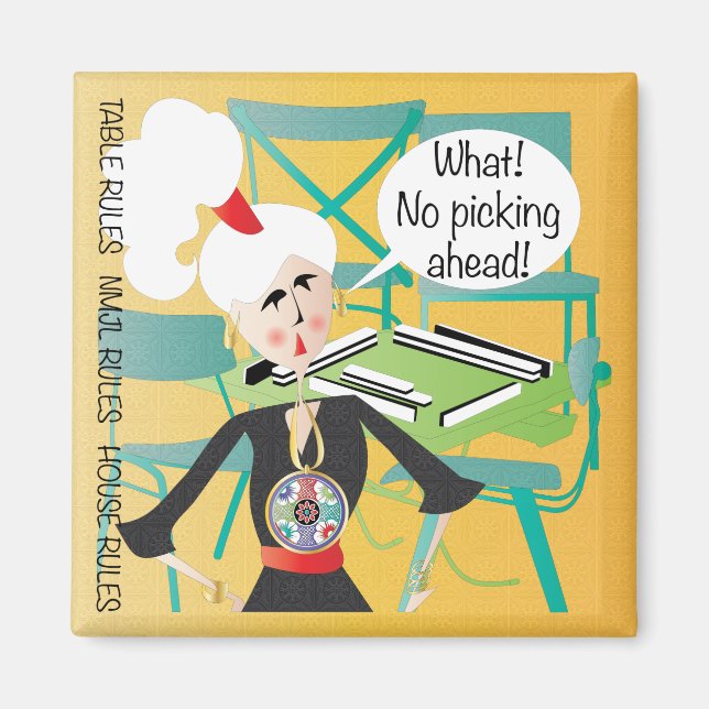 Aimant Mah Jongg Dit Que Le Choix S'Avère (Devant)