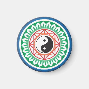 Aimant Mah Jongg Yin Yang Un point magnétique