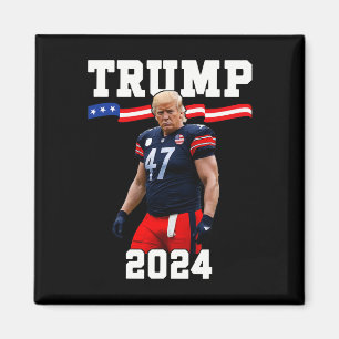 Aimant Maillot de football Trump 47 2025 Drapeau américai