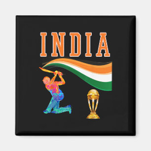 Aimant Maillot de l'équipe de cricket indienne d'Inde