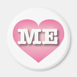 Aimant Maine PInk Fade Heart - I love ME