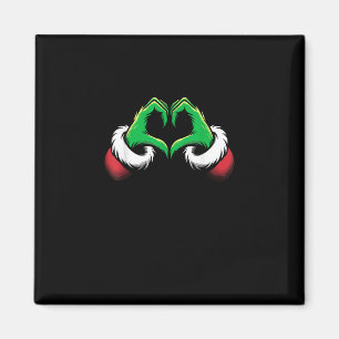 Aimant Mains de coeur amusantes Noël