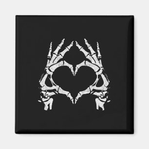 Aimant Mains de coeur de squelette - Halloween - Mains de