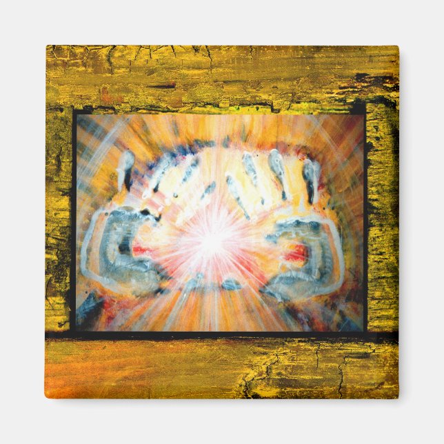 Aimant Mains de guérison (Devant)