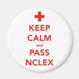 Aimant Maintenez calme et passez l'aimant de NCLEX