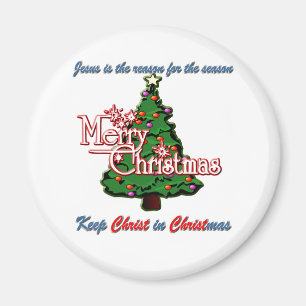 Aimant Maintenez le Christ dans Noël