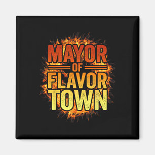 Aimant Maire de Flavortown Bienvenue à Flavor Town Drôle 