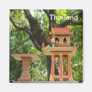 Aimant maison des esprits traditionnelle de Thaïlande