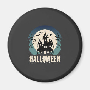 Aimant Maison Hantée de la Lune Vector Halloween