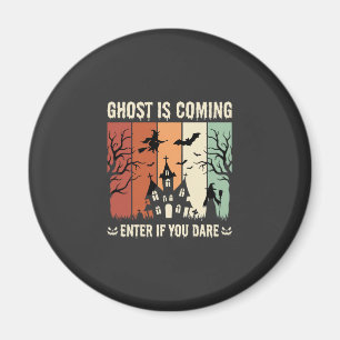 Aimant Maison Hantée Fantôme d'Halloween Arrive