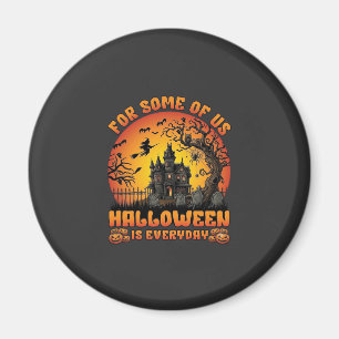 Aimant Maison Hantée Tous Les Jours Halloween Sorcière Lu