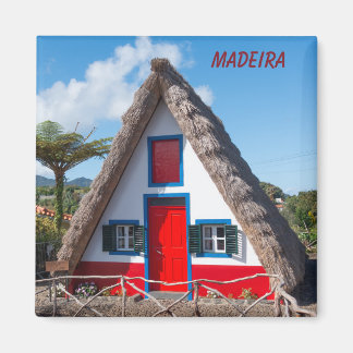 Aimant Maison traditionnelle de Santana à Madère, Portuga