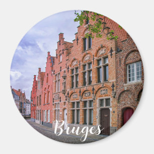 Aimant Maisons médiévales en briques colorées à Bruges, B