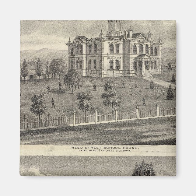 Aimant Maisons scolaires, San Jose (Devant)