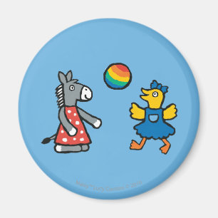 Aimant Maisy à l'école maternelle avec des amis sur le