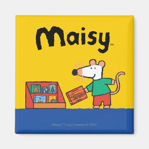 Aimant Maisy avec des livres de bibliothèque