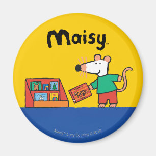 Aimant Maisy avec des livres de bibliothèque