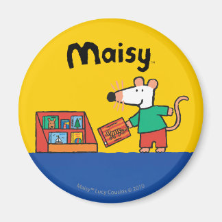 Aimant Maisy avec livres de bibliothèque