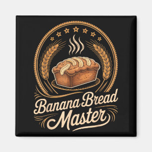 Aimant Maître Boulanger de Pain de Banane Chef Humour Aut