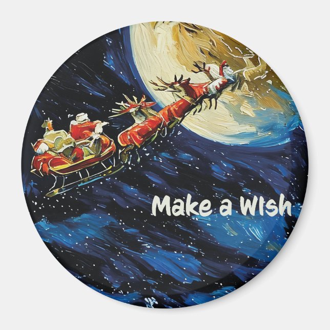 Aimant Make a Wish magnet, Christmas small gift (Devant)