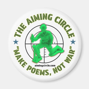 Aimant "Make Poems, not War"