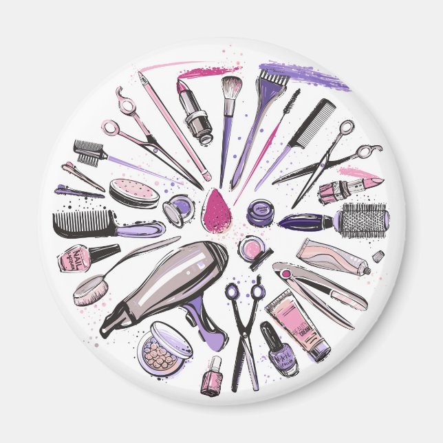 Aimant Makeup circle design (Devant)