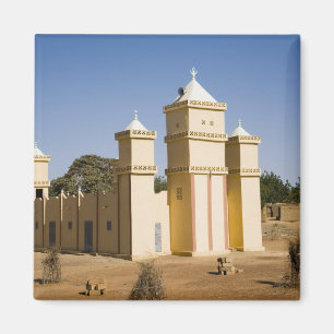 Aimant Mali, Bamako. Mosquée, rue Bamako-Djenne