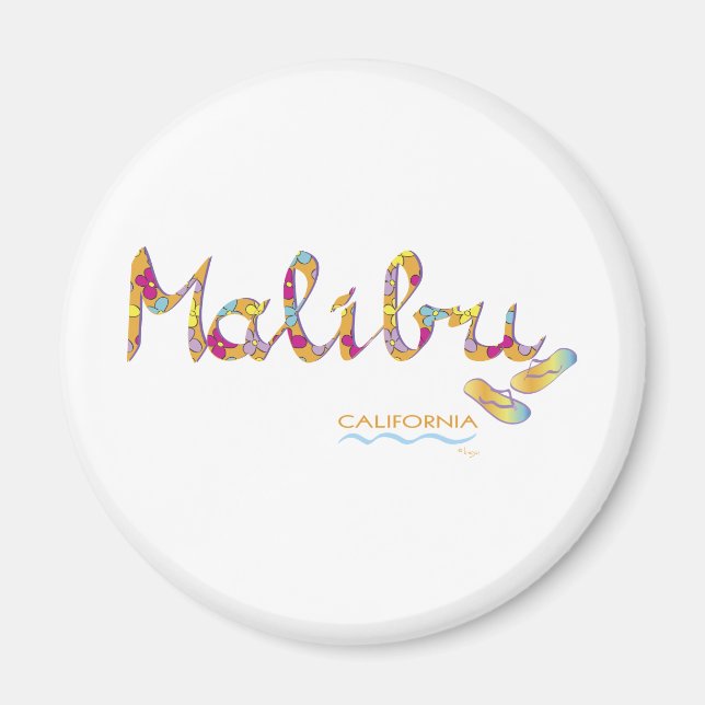 Aimant Malibu, CA (Devant)