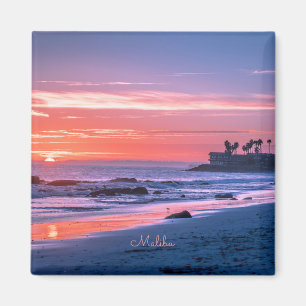 Aimant Malibu, CA, belle photo pittoresque,