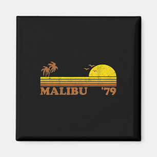 Aimant Malibu Californie Rétro Plage Surf Vintage 70's