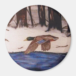 Aimant Mallard Duck en mission