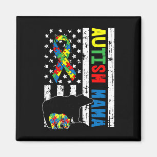 Aimant Mama Bear Matching Famille Cadeaux de Sensibilisat