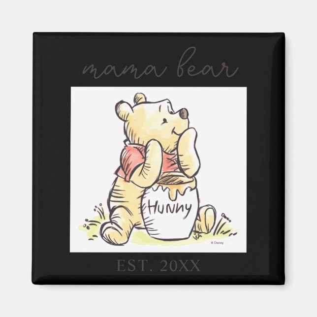 Aimant Mama Bear New Mom  (Devant)
