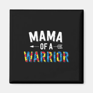 Aimant Mama D'Une Famille De Guerriers Mère World Autism