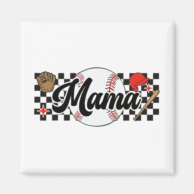Aimant Mama Jeu Vibes Fête des mères Fête des femmes Base (Devant)