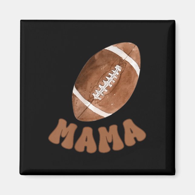 Aimant Mama Of The 1 Year Old Football First Birthday Boy (Devant)