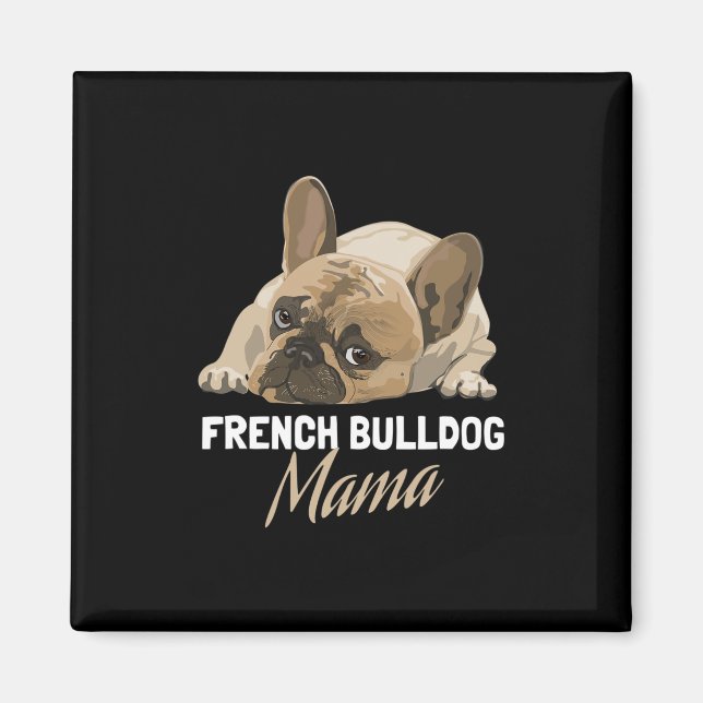 Aimant Maman Amateurs de taureau de chien taureau (Devant)