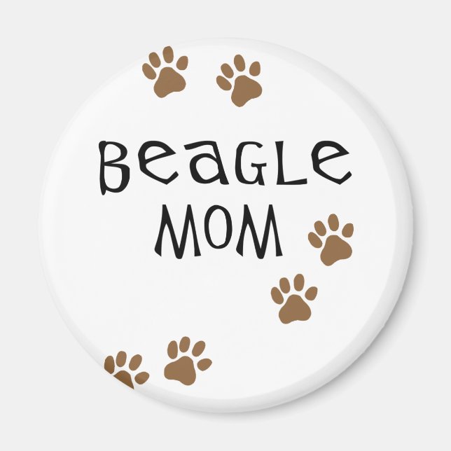 Aimant Maman beagle (Devant)