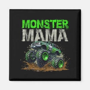 Aimant Maman camion monstre famille tenue assortie camion