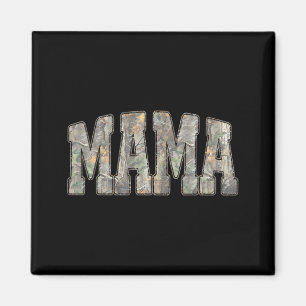 Aimant Maman Camouflage Vieux Rétro Camo Fête des Mères