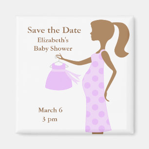 Aimant Maman chic à être économies de baby shower le