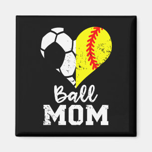 Aimant Maman cœur drôle douce Maman de foot
