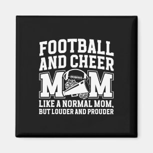 Aimant Maman de Footll et de Cheer Drôle de Cheerleading